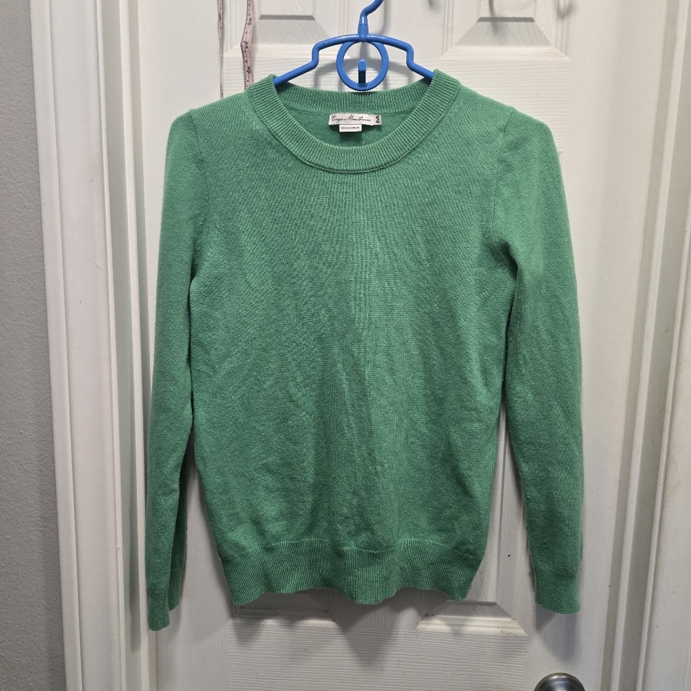 Enzo Mantovani Green Cashmere Sweater Size M